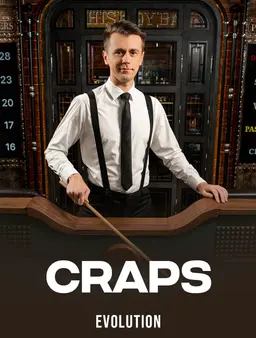 Craps live Evolution dealer