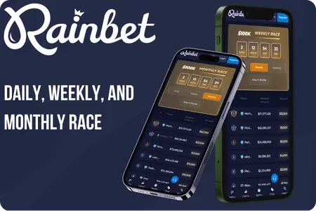 Rainbet promo code for Daily, Weekly, and Monthly Races