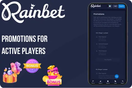 Rainbet promo code and promotions for active players